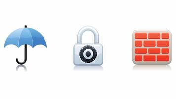 Cyber security and password protection methods elements illustration vector