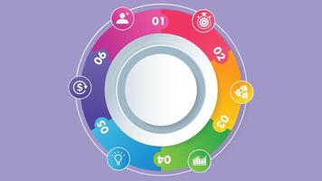 Abstract Infographics template with tabs illustration vector