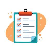 Checklist Concept Illustration for Task Management and Productivity vector