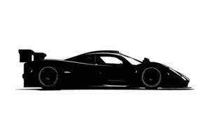 Hypercar Car silhouette vector