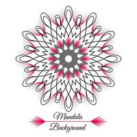 Multi Color Mandala Design Template vector