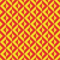 seamless repeating geometric pattern in red and yellow vector
