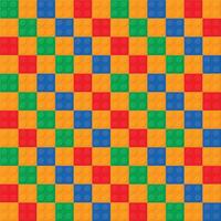seamless repeating pattern colorful puzzle toy vector