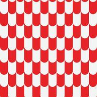seamless repeating geometric pattern in white and red vector