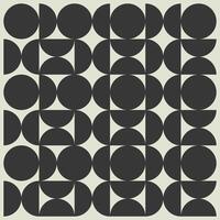 Bauhaus geometric pattern background, abstract circle, triangle and square lines art. Yellow, blue, red and green color, trendy Bauhaus pattern backgrounds set vector