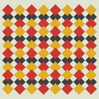 Bauhaus geometric pattern background, abstract circle, triangle and square lines art. Yellow, blue, red and green color, trendy Bauhaus pattern backgrounds set vector