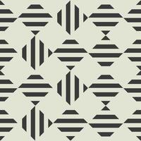 Retro black and white geometric pattern background, abstract circle, triangle and square lines art. Trendy bauhaus pattern backgrounds op-art set vector