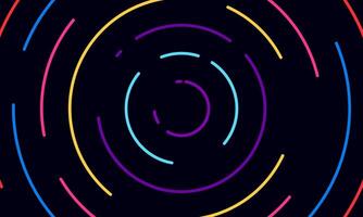 colorful dotted line circle pattern background vector