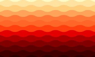 Yellow and red gradient background with wavy line pattern vector