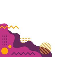 Abstract Liquid Memphis Corner vector