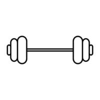 Dumbbell icon on white background. vector