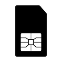 Sim card icon isolated on white background. vector