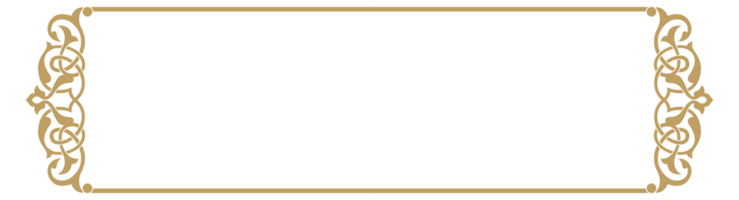 Ornamental design pattern on rectangular frame, suitable for calligraphy, mosque decoration, invitation cards, frames, label frames, used with text placement in the center png