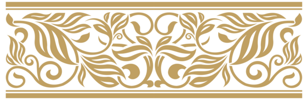 Gold ornament for elegant frame edge. Suitable for use as frames, calligraphy frames, edges, borders, certificates, books, covers, invitations png