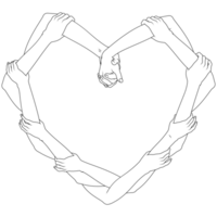 hands forming a heart as a symbol of love png