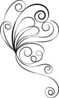 Linear flat butterfly outline collection vector