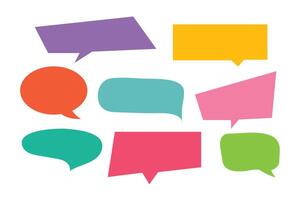 Set of callout, speech bubbles, chats, elements icons vector