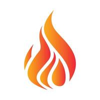 Fire logo design vector