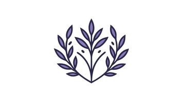 Laurel Wreath, Emblem Floral Branch Flat Style vector