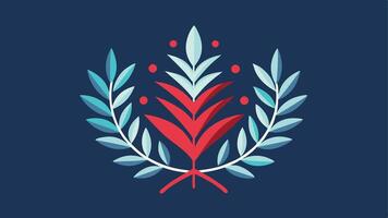 Laurel Wreath, Emblem Floral Branch Flat Style vector