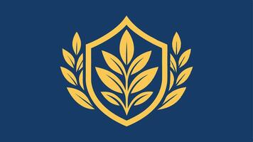 Laurel Wreath, Emblem Floral Branch Flat Style vector