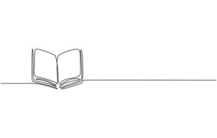Abstract open book as line drawing on white background. Pro vector