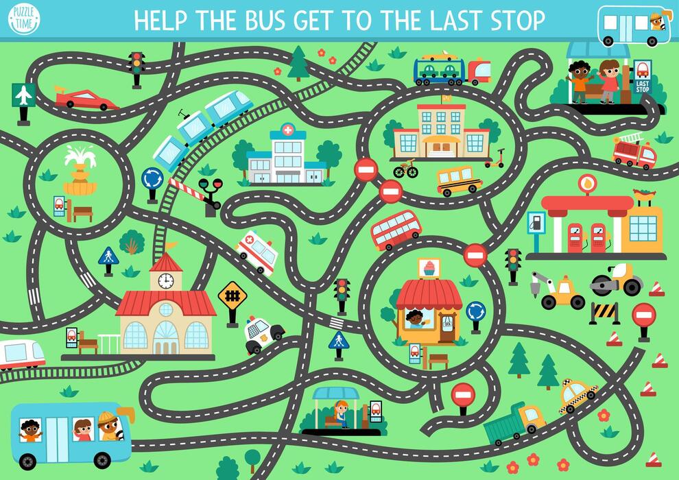 Kids Road Map Vector Art, Icons, and Graphics for Free Download