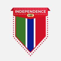 Gambia Independence Day Banner Design vector