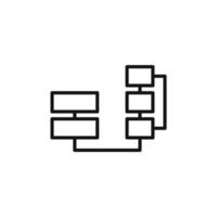 Algorithm logo sign outline vector