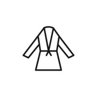 bathrobe icon set vector