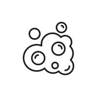 Bubbles and foam logo sign outline vector