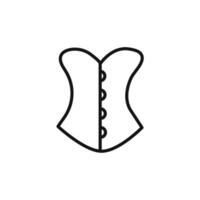 Corset icon set vector