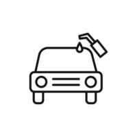 Refueling Car logo sign outline vector