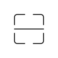 scan button logo sign outline vector