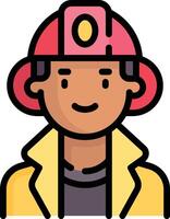 firefighter illustration design vector