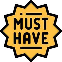 must have illustration design vector