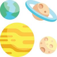 planets illustration design vector