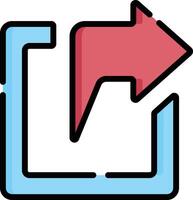 share arrow illustration design vector