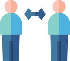 social distancing illustration design vector