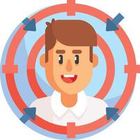 target illustration design vector