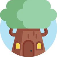 tree house illustration design vector