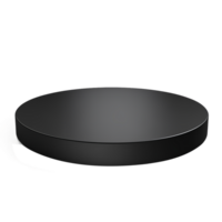Sleek Black Rotating Display Stand in Studio Lighting png