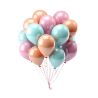 Bunch of Colorful Balloons on transparent Background png