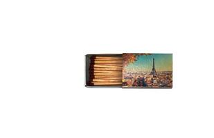Grodno, Belarus - 01.22.2021 Matches in an open box on a white insulated background photo