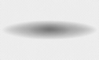 Realistic shadow with soft edges. shadow effect. Transparent oval shadow. vector