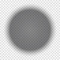Realistic round shadow with soft edges. round shadow effect. Transparent shadow vector