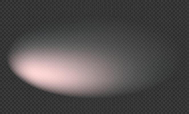 Pink light effect oval. Glare. Flash. Glitter shining star, glowing spark. Light beam, ray.