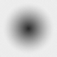 Realistic round shadow with soft edges. round shadow effect. Transparent shadow vector