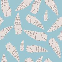 Marine seamless pattern with shells. Marine background for congratulations, invitations, wrapping paper production, textiles and web design. vector