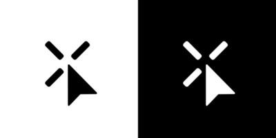 Click icon logo . Cursor mouse point simple digital computer vector